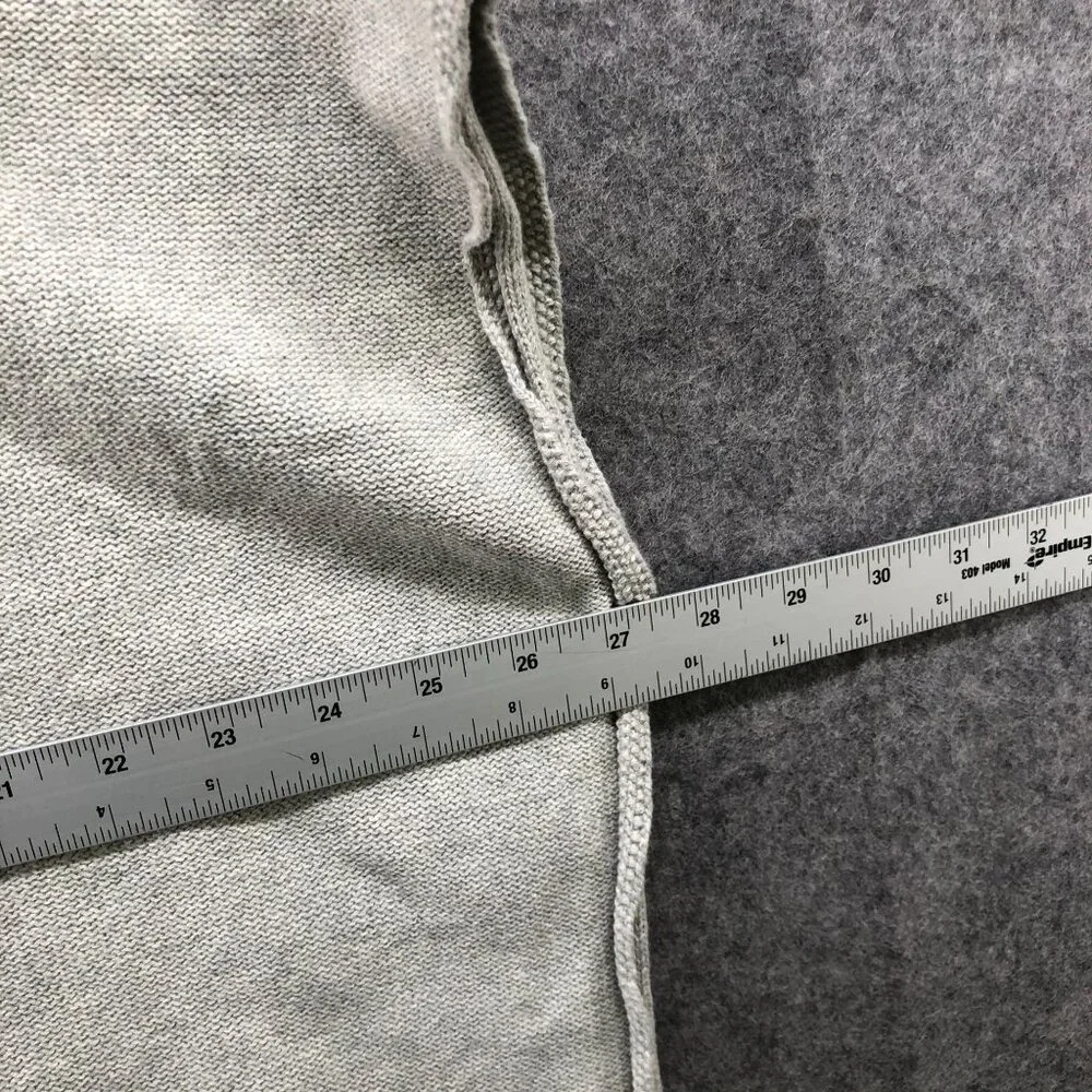 Gap Kids Girls Size 8 (M)‎ Poncho Sweater Cotton Light Gray Pullover Cable